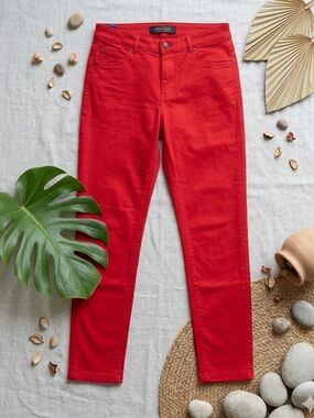 MISS POSH Women’s Red Legging Jeggings High Stretch Skinny Jeans - Size Large